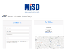 Tablet Screenshot of misd.com.jo